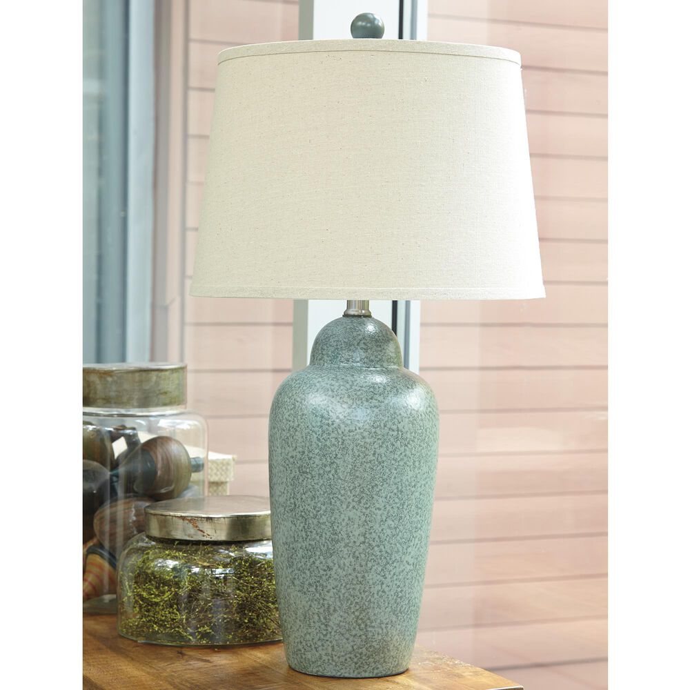 Ashley Saher Table Lamp in Green, , large