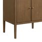 37B Heston 30" Single Bathroom Vanity in Kona with White Composite Stone Top and Backsplash, , large