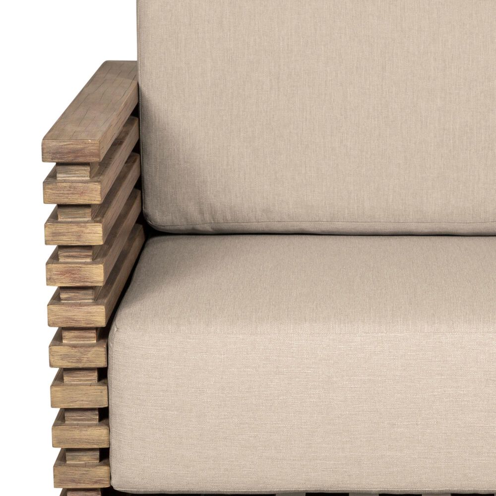 Armen Living Vivid 4-Piece Patio Conversation Set in Eucalyptus/Taupe, , large