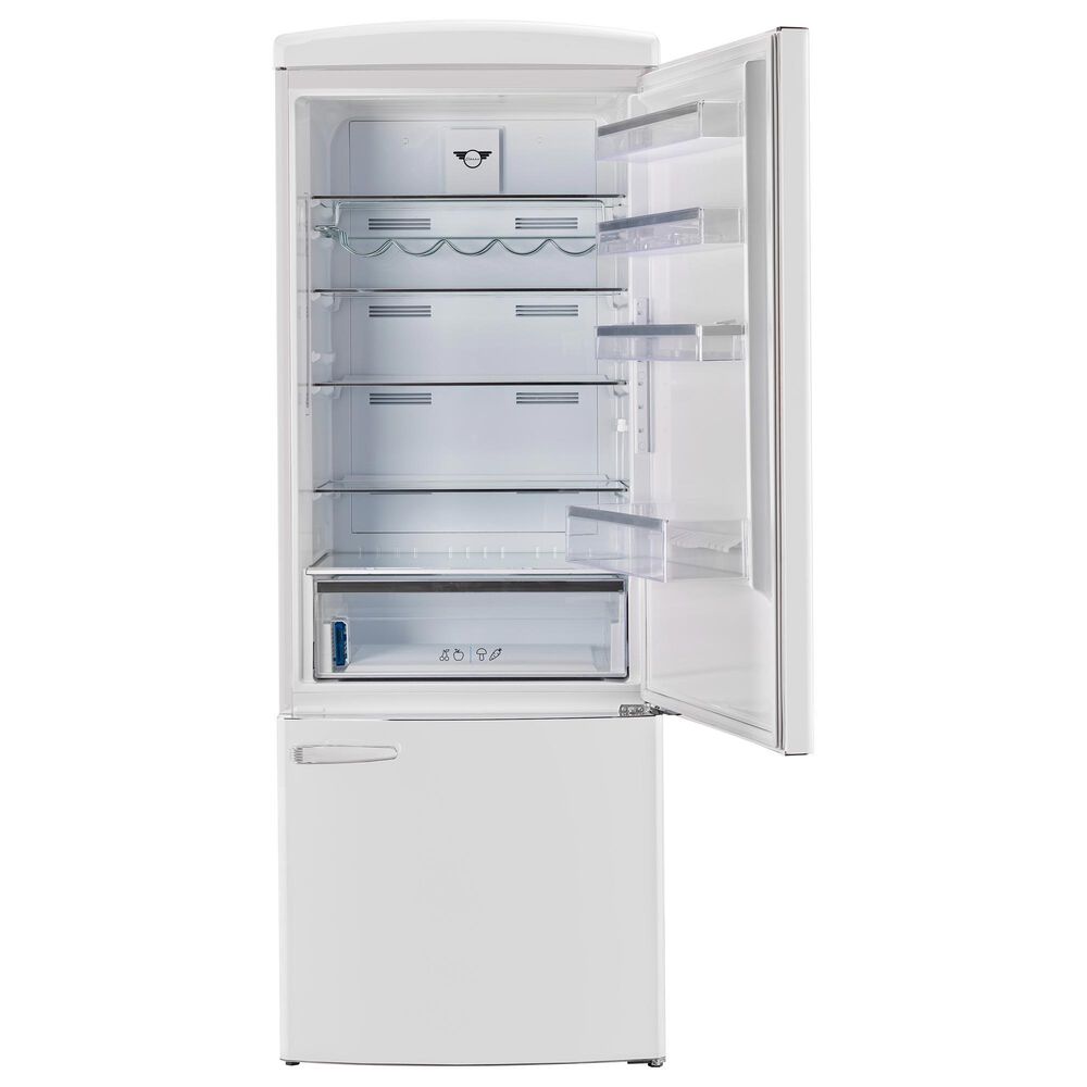Unique Appliances Classic Retro 17 Cu. Ft Bottom Mount Refrigerator in Marshmallow White, , large