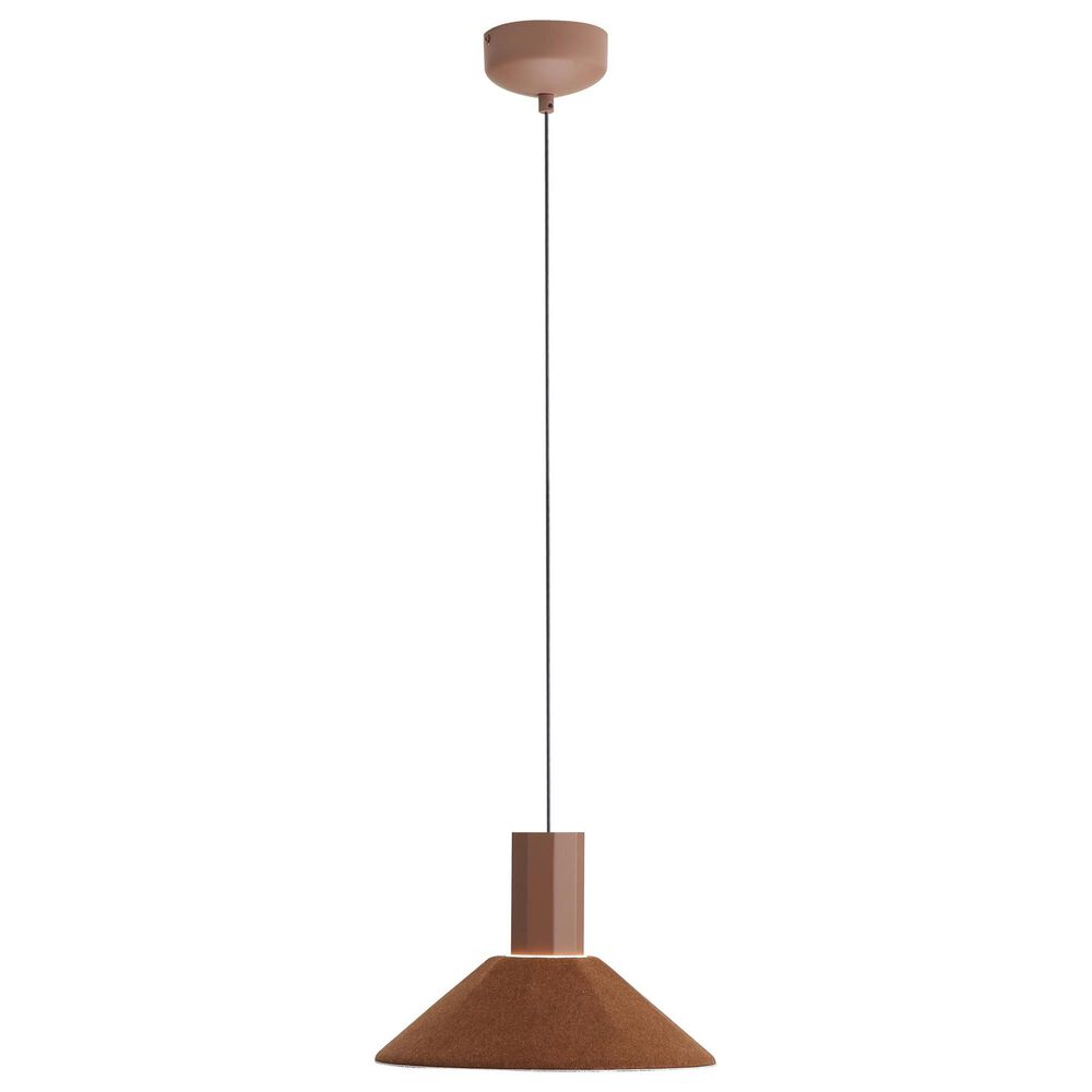 Golden Lighting Faroe 13" 1-Light LED Pendant in Coffee and Black, , large
