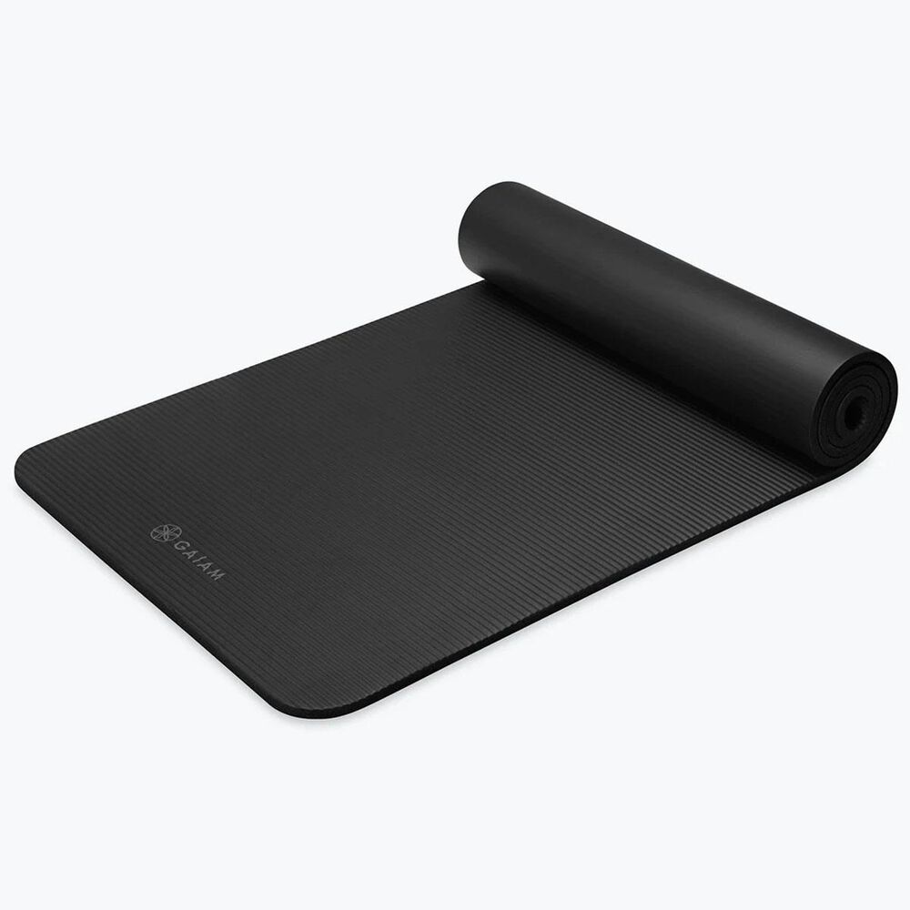 Gaiam Fitness Mat (10MM) in Black