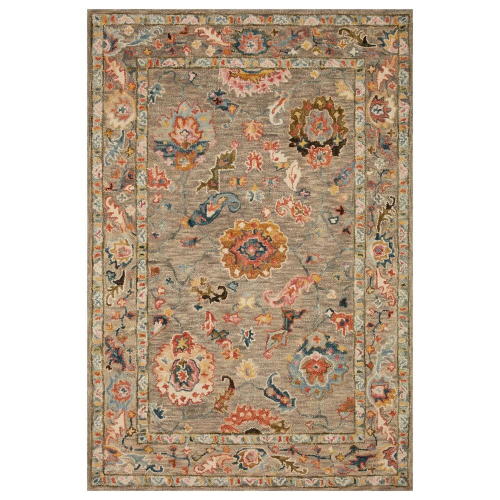 Loloi Padma 2" x 5" Grey and Multicolor Runner, , large