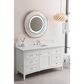 James Martin Vanities Palisades 72" Double Bathroom Vanity in Bright White with 3 cm White Zeus Quartz Top and Rectangular Sinks, , large