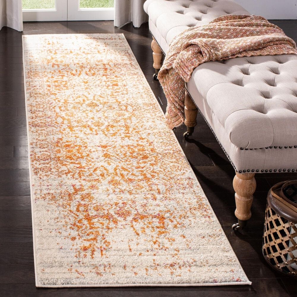 Safavieh Madison MAD603P 2&#39;3&quot; x 10&#39; Orange and Ivory Runner, , large