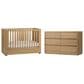Eastern Shore Modena 2-Piece Classic Crib and Dresser Nursery Set in Natural, , large