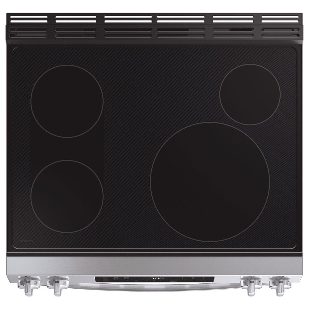 GE Profile 2-Piece Kitchen Package with 30" Smart Slide-In Electric Range and Over-the-Range Sensor Microwave Oven in Stainless Steel, , large