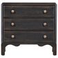 Hooker Furniture Americana 3-Drawer Nightstand in Black and Antique Bronze, , large