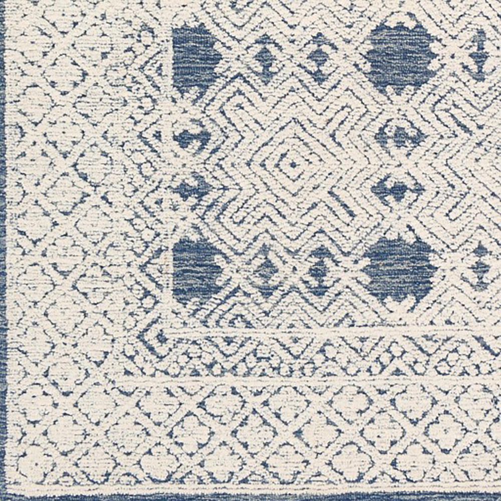 Surya Louvre 8&#39; Round Dark Blue, Cream and Pale Blue Area Rug, , large