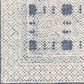 Surya Louvre 8" Round Dark Blue, Cream and Pale Blue Area Rug, , large