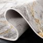Safavieh Craft CFT877F 10" Square Grey and Gold Area Rug, , large
