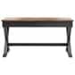 Ashley Wildenauer Home Office Desk in Rich Brown and Warm Satin Black, , large