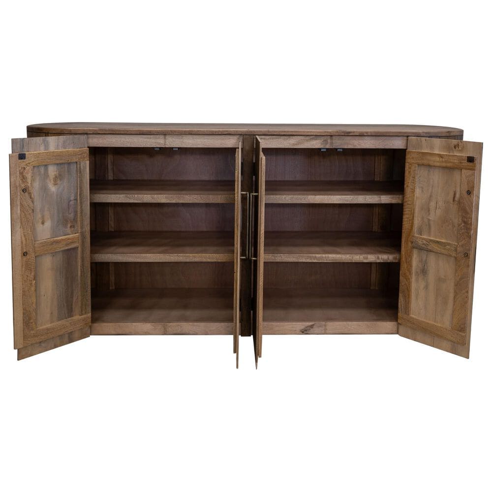 Fallridge Balam 70" 4-Door TV Console in Natural Teak, , large