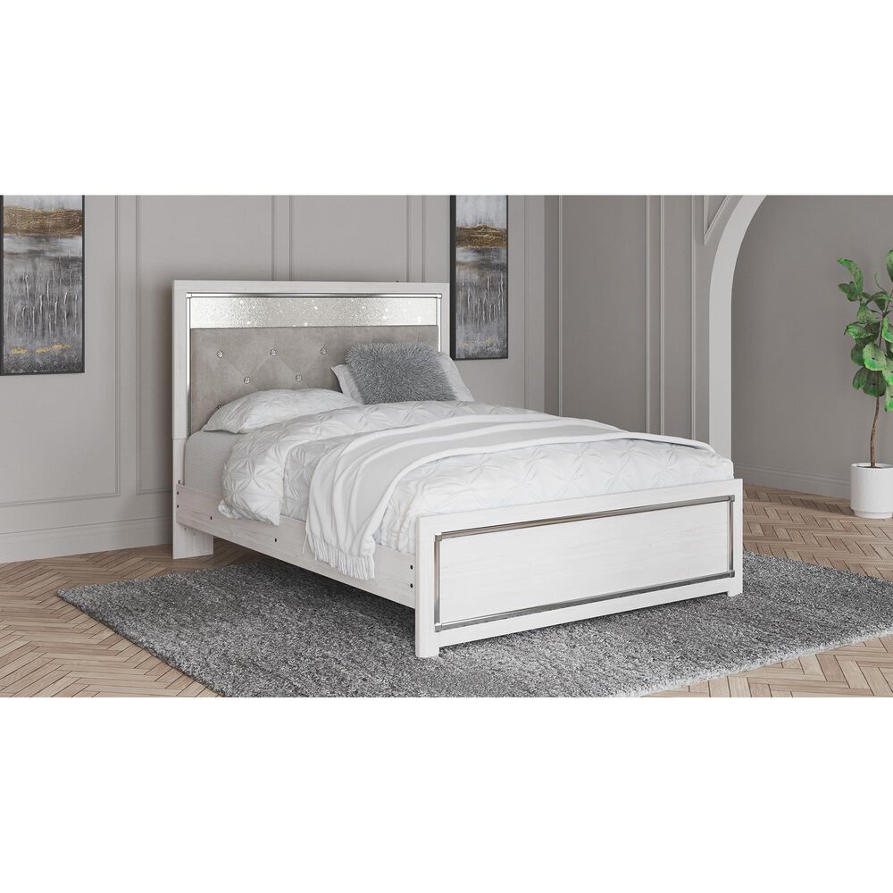 Ashley Altyra 3-Piece Queen Panel Headboard Set in White, , large