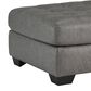 Ashley Clairette Court Oversized Accent Ottoman in Alloy, , large
