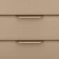 Schnadig Triple Wrap 3-Drawer Nightstand in Dark Chocolate and Champagne Gold, , large