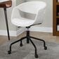 Lumisource Curvo Task Chair with White Cushion in Black, , large