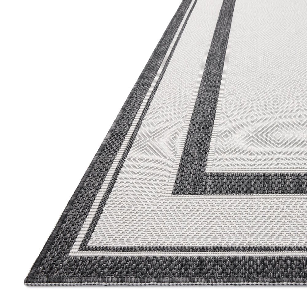 Loloi Easton Onyx and Ivory 2&#39;3&quot; x 3&#39;9&quot; Indoor/Outdoor Area Rug, , large