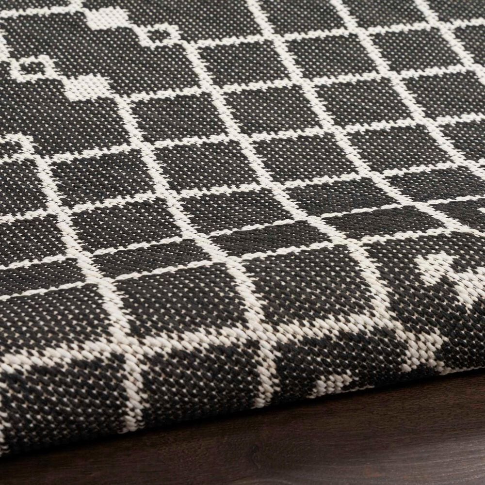 Nourison Positano Southwestern Black 5&#39; x 7&#39; Indoor/Outdoor Area Rug, , large