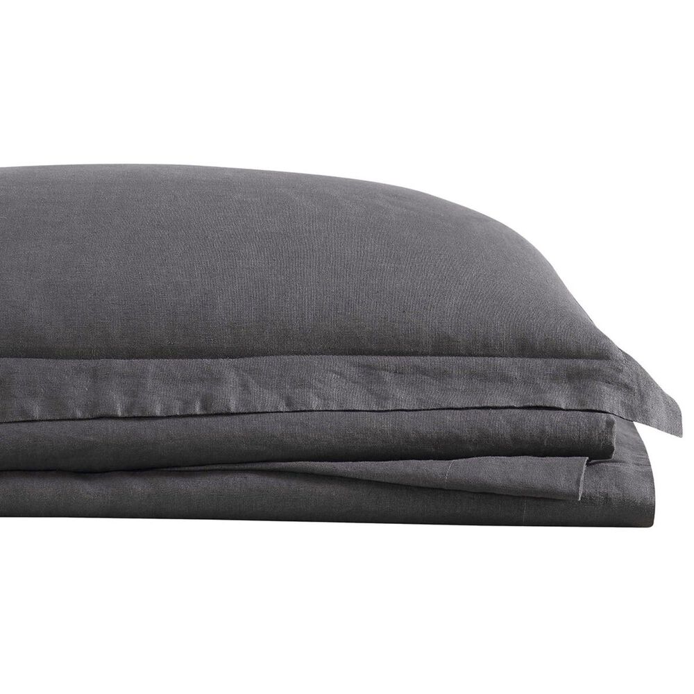 Pem America Brooklyn Loom 4-Piece California King Linen Sheet Set in Charcoal, , large