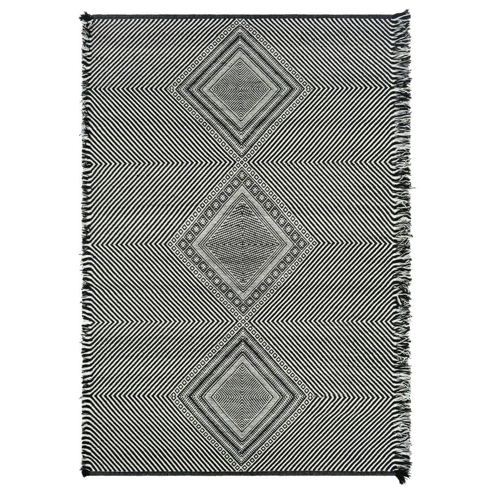 Surya Zanafi ZNF-2302 2' x 3' Black and White Area Rug, , large