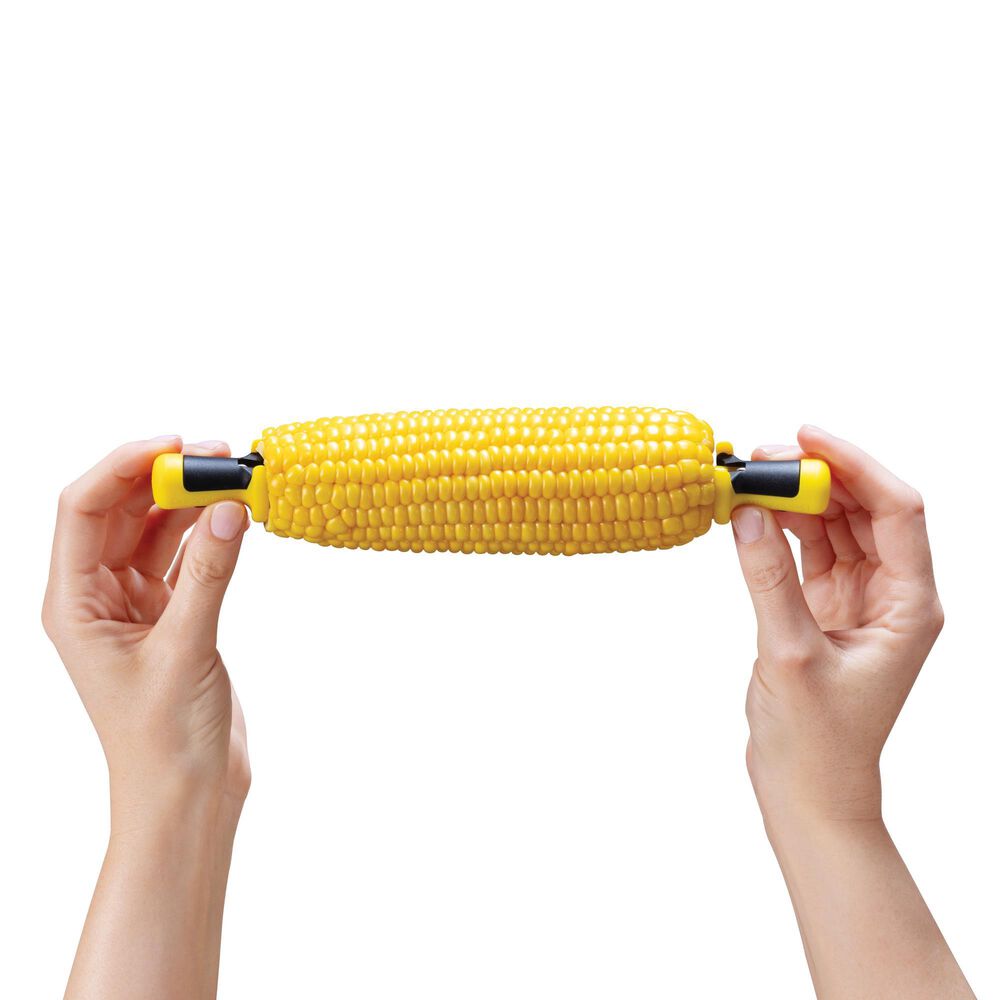 Dreamfarm Lockorns Lock Corn Holder in Yellow and Black &#40;Set of 4 Pairs&#41;, , large