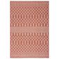 Nourison Positano Southwestern Terracotta 5" x 7" Indoor/Outdoor Area Rug, , large
