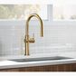 Kohler Crue Pull-Down Kitchen Sink Faucet in Vibrant Brushed Moderne Brass, , large