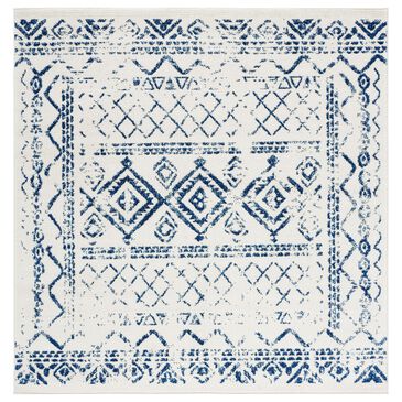 Safavieh Tulum Traditional 6"7" Square Ivory and Navy Area Rug, , large