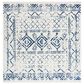 Safavieh Tulum Traditional 6"7" Square Ivory and Navy Area Rug, , large