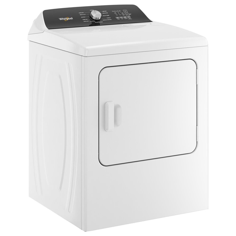 Whirlpool 7. Cu. Ft. Capacity Electric Dryer with Steam in White, , large