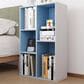 HOMLUX 5-Cube Reversible Storage Bookshelf in White and Light Blue, , large