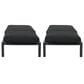 Hearth and Haven Navan Outdoor Foldable and Stackable Chaise Lounge in Dark Grey (Set of 2), , large