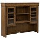 Liberty Furniture Carolina Park Credenza Desk with Hutch in Amber Brown, , large