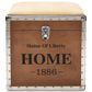 Baxton Studio Violetta Storage Trunk Ottoman in Light Brown, , large