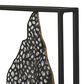 Maple and Jade 26" x 38" Leaves Wall Decor in Black and Gold, , large