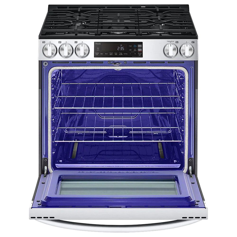 LG 5.8 Cu. Ft. Slide-in Gas Smart Range in Stainless Steel, , large