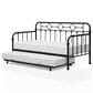 Furniture of America Willow Metal 2-Piece Daybed with Trundle Set in Black, , large