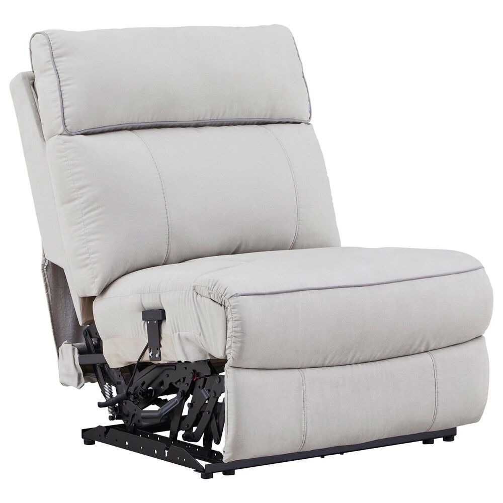 Ashley Social Pointe 6-Piece Power Reversible Reclining Sectional in Pearl and Ash, , large