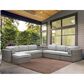 Steve Silver Co. Tamyra 7-Piece Patio Sectional Set in Beige, , large