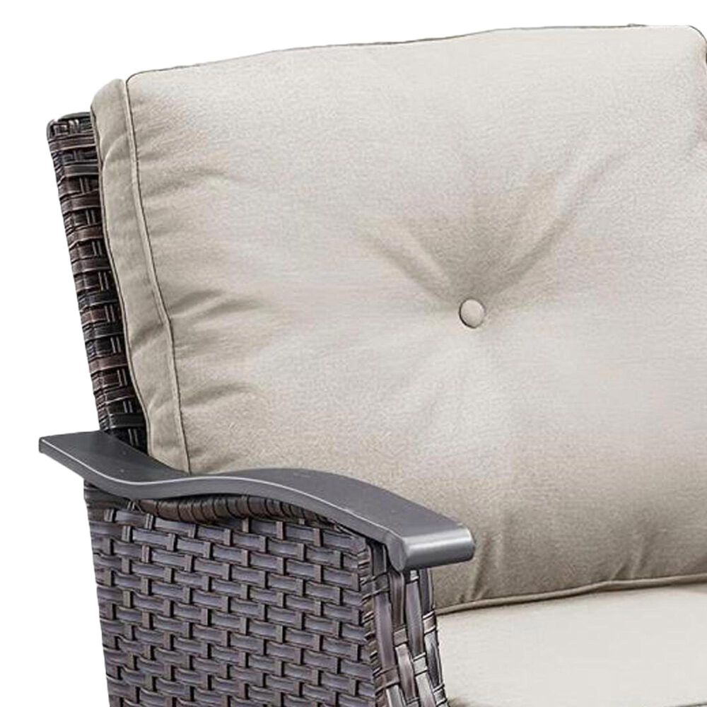 Sunwell Garden 3-Piece Patio Chat Set with Two Rocking Chair in Beige, , large