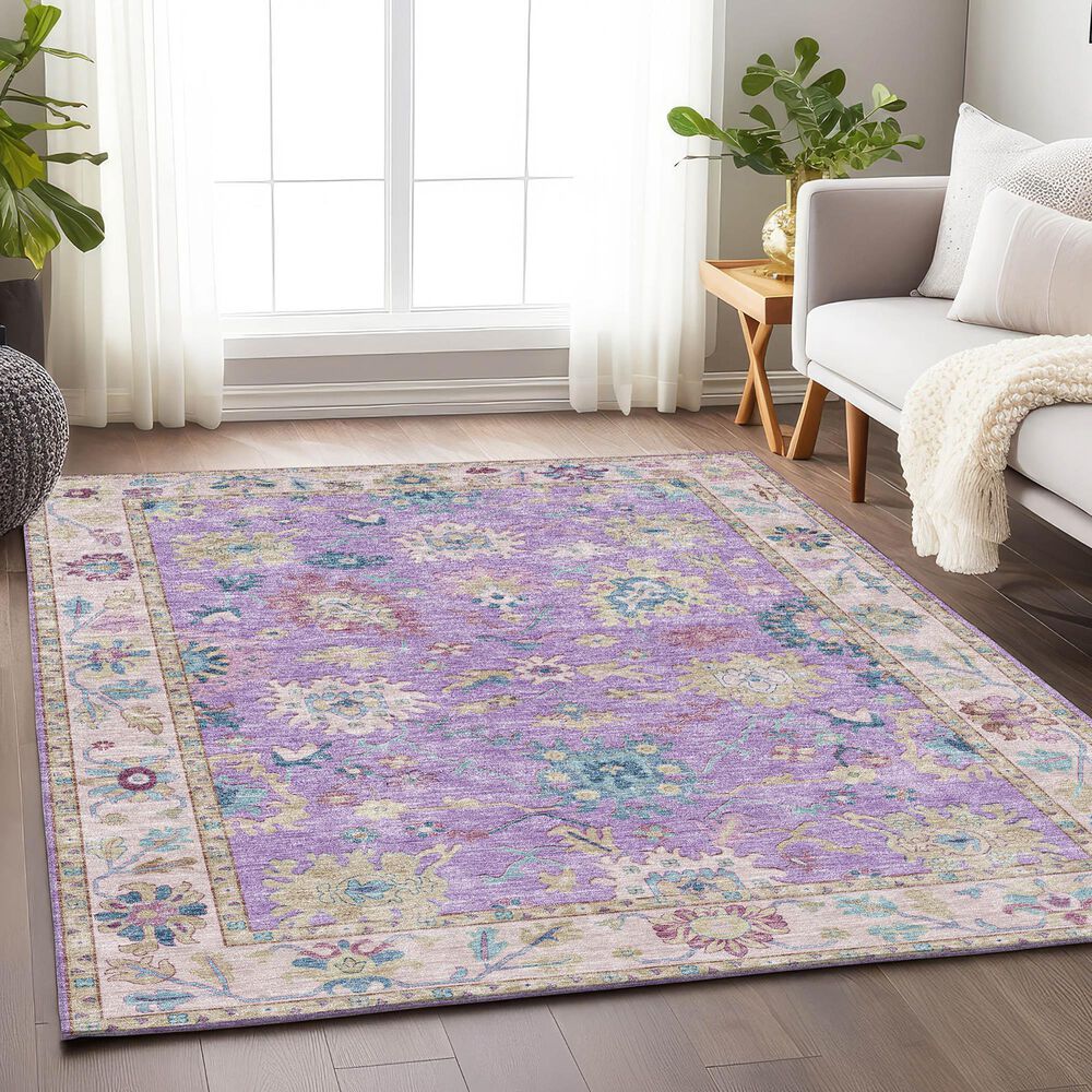 Dalyn Rug Company Hatay HY7 8&#39; x 10&#39; Purple Area Rug, , large
