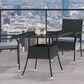 CorLiving Parksville Patio Square Dining Table in Black, , large