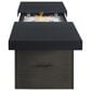 Plank and Hide Rectangular Functional Fire Pit in Wenge and Black, , large