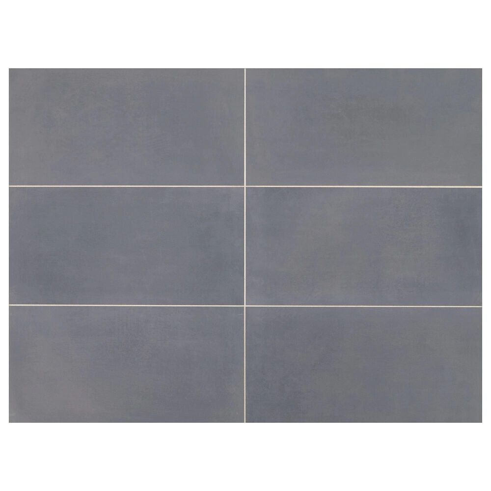 Marazzi Moroccan Concrete Blue Gray 12&quot; x 24&quot; Porcelain Tile, , large