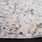 Safavieh Aston ASN705 3" Round Ivory and Grey Area Rug, , large