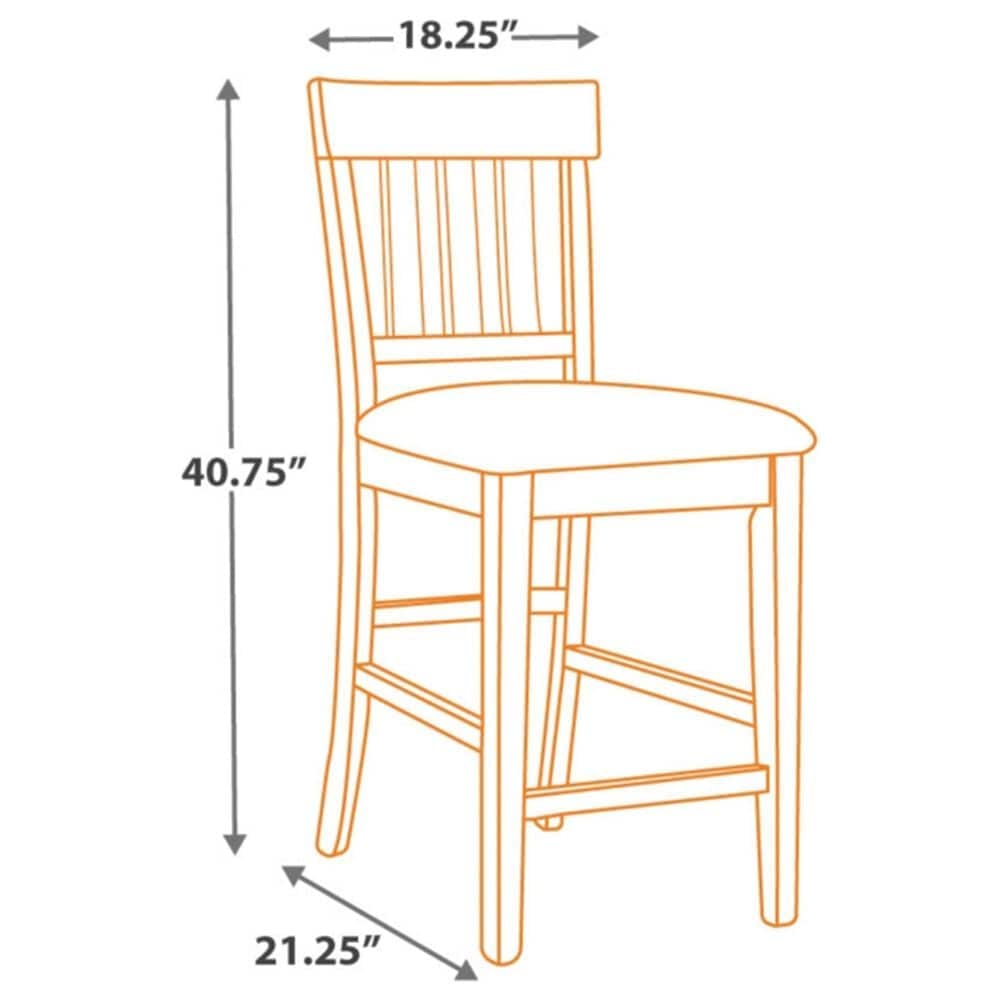Ashley Ralene Upholstered Counter Stool in Medium Brown &#40;Set of 2&#41;, , large