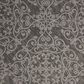 Nourison Damask DAS01 5" x 7" Grey Area Rug, , large