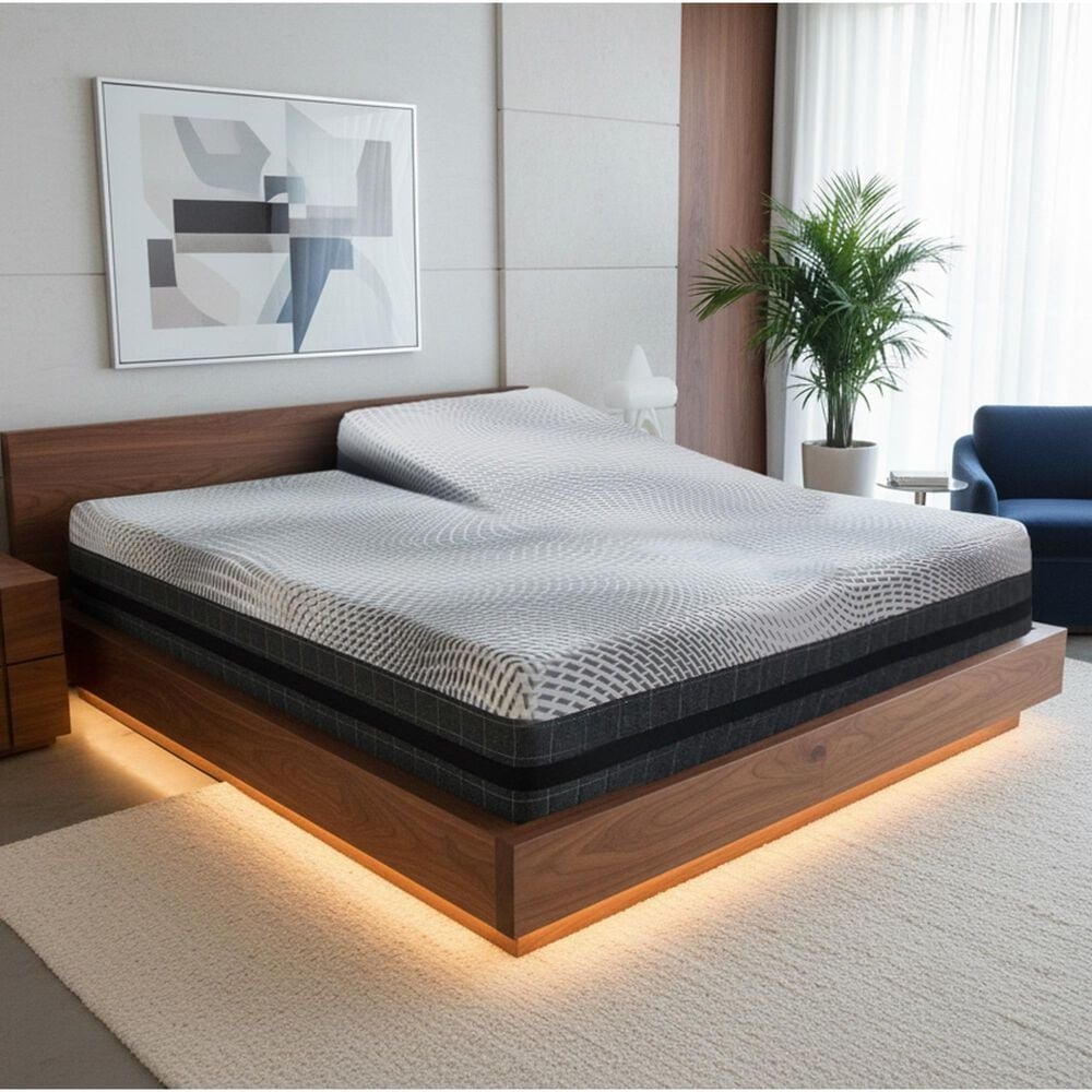Sleeptronic Berkshire Majestic 14&quot; Hybrid Plush Flex Head Queen Mattress, , large