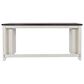 Waltham Madison County Sofa Console and 3 Stools in Vintage White and Barnwood, , large